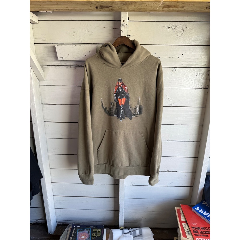 Mary J. Blige For My Fans Tour Graphic Hoodie Olive Brown 2XL Independent